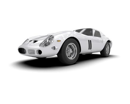 Realistic sport car isolated on background. 3d rendering - illustration png