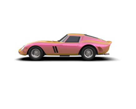 Realistic sport car isolated on background. 3d rendering - illustration png