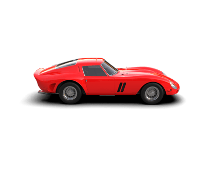 Realistic sport car isolated on background. 3d rendering - illustration png
