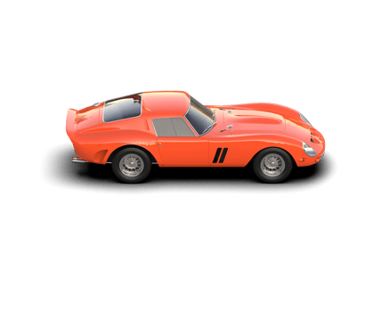 Realistic sport car isolated on background. 3d rendering - illustration png