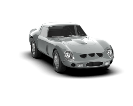 Realistic sport car isolated on background. 3d rendering - illustration png