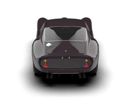 Realistic sport car isolated on background. 3d rendering - illustration png