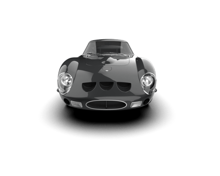 Realistic sport car isolated on background. 3d rendering - illustration png