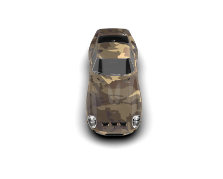 Realistic sport car isolated on background. 3d rendering - illustration png