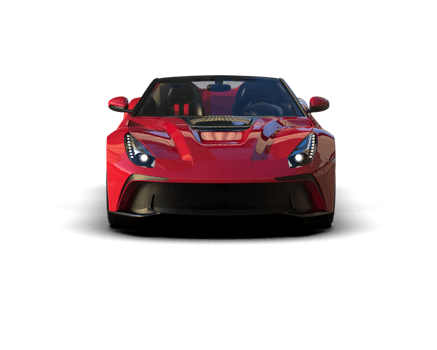 Realistic sport car isolated on background. 3d rendering - illustration png