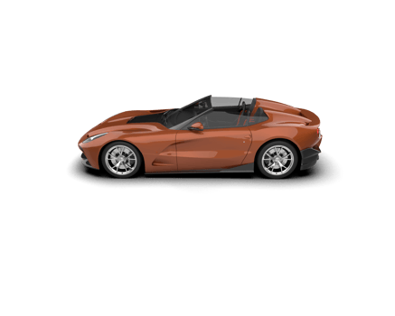 Realistic sport car isolated on background. 3d rendering - illustration png