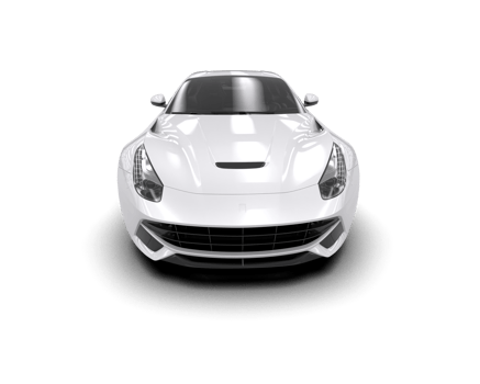 Realistic sport car isolated on background. 3d rendering - illustration png