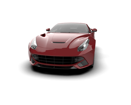 Realistic sport car isolated on background. 3d rendering - illustration png