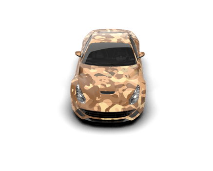 Realistic sport car isolated on background. 3d rendering - illustration png