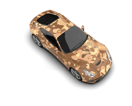 Realistic sport car isolated on background. 3d rendering - illustration png