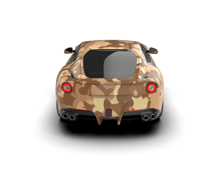 Realistic sport car isolated on background. 3d rendering - illustration png