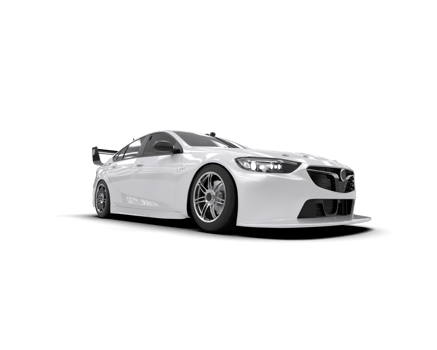 Realistic sport car isolated on background. 3d rendering - illustration png