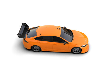Realistic sport car isolated on background. 3d rendering - illustration png