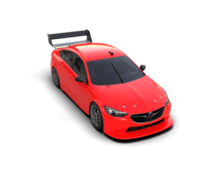 Realistic sport car isolated on background. 3d rendering - illustration png