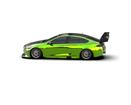 Realistic sport car isolated on background. 3d rendering - illustration png
