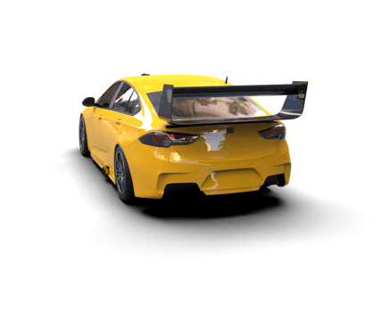 Realistic sport car isolated on background. 3d rendering - illustration png