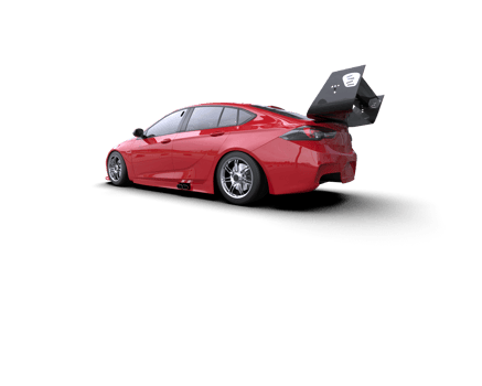 Realistic sport car isolated on background. 3d rendering - illustration png