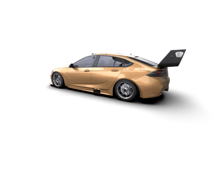 Realistic sport car isolated on background. 3d rendering - illustration png