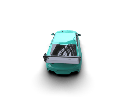 Realistic sport car isolated on background. 3d rendering - illustration png