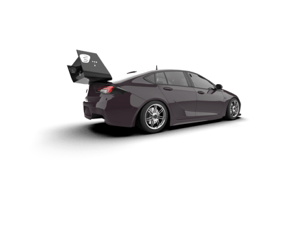 Realistic sport car isolated on background. 3d rendering - illustration png