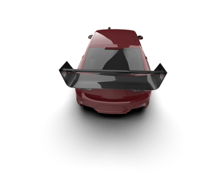 Realistic sport car isolated on background. 3d rendering - illustration png