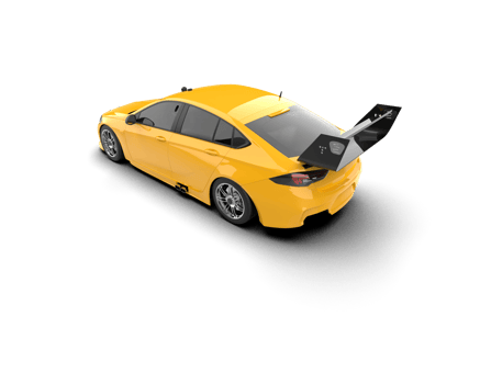 Realistic sport car isolated on background. 3d rendering - illustration png