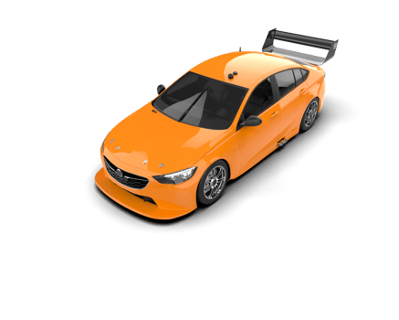 Realistic sport car isolated on background. 3d rendering - illustration png