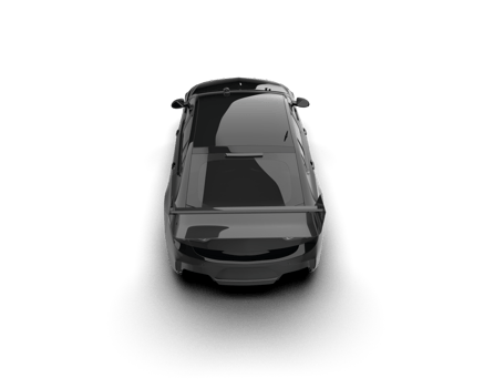 Realistic sport car isolated on background. 3d rendering - illustration png