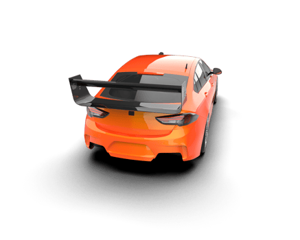Realistic sport car isolated on background. 3d rendering - illustration png