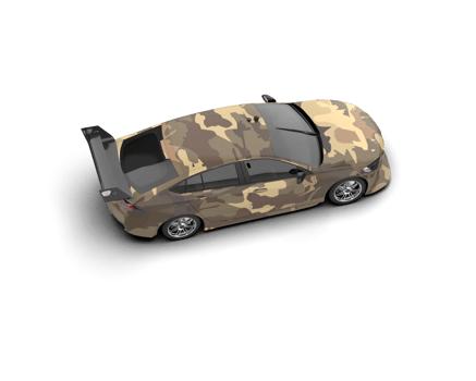 Realistic sport car isolated on background. 3d rendering - illustration png