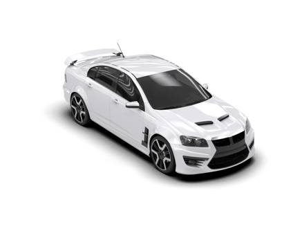 Realistic sport car isolated on background. 3d rendering - illustration png