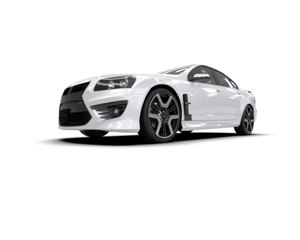 Realistic sport car isolated on background. 3d rendering - illustration png