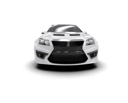 Realistic sport car isolated on background. 3d rendering - illustration png