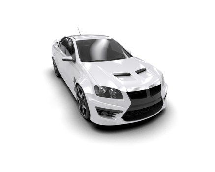 Realistic sport car isolated on background. 3d rendering - illustration png