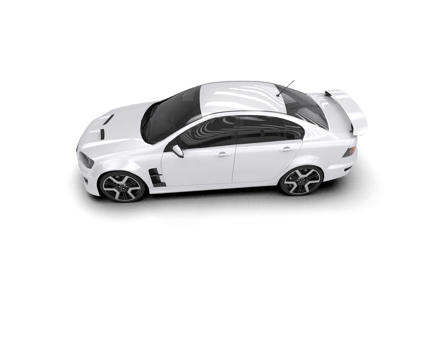 Realistic sport car isolated on background. 3d rendering - illustration png