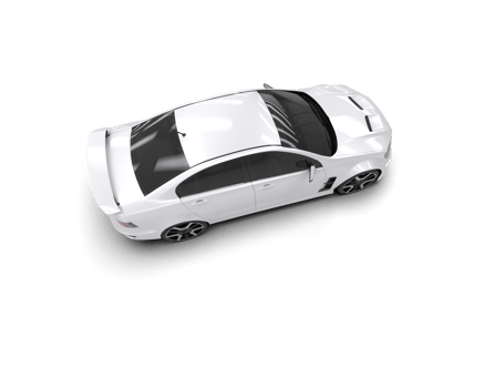 Realistic sport car isolated on background. 3d rendering - illustration png