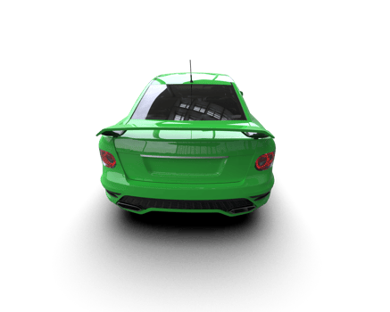 Realistic sport car isolated on background. 3d rendering - illustration png