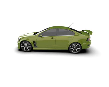 Realistic sport car isolated on background. 3d rendering - illustration png