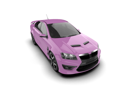 Realistic sport car isolated on background. 3d rendering - illustration png