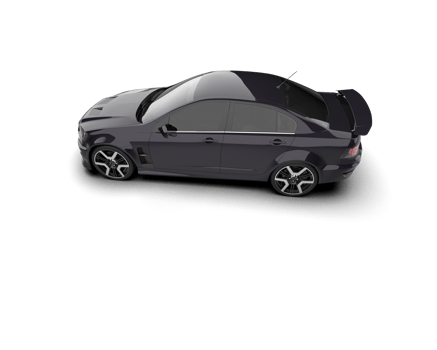 Realistic sport car isolated on background. 3d rendering - illustration png