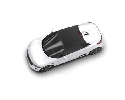 Realistic sport car isolated on background. 3d rendering - illustration png