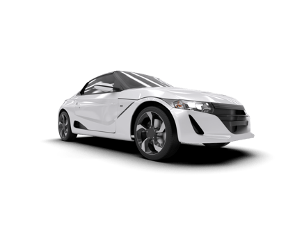 Realistic sport car isolated on background. 3d rendering - illustration png