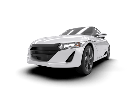 Realistic sport car isolated on background. 3d rendering - illustration png