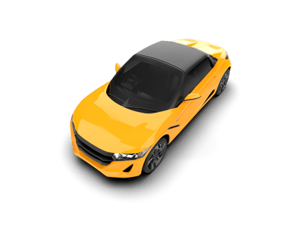 Realistic sport car isolated on background. 3d rendering - illustration png