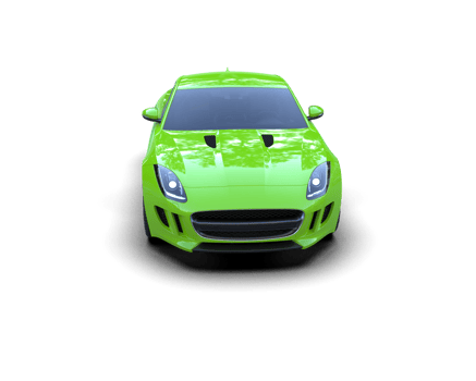 Realistic sport car isolated on background. 3d rendering - illustration png