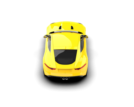 Realistic sport car isolated on background. 3d rendering - illustration png