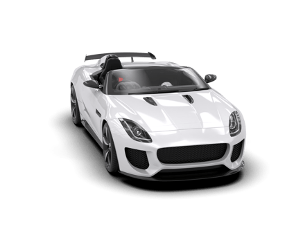 Realistic sport car isolated on background. 3d rendering - illustration png