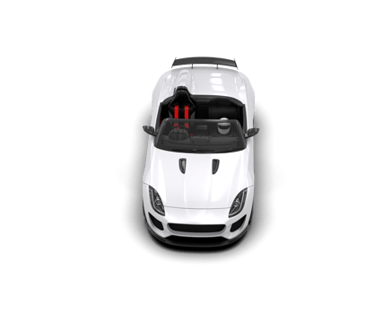 Realistic sport car isolated on background. 3d rendering - illustration png