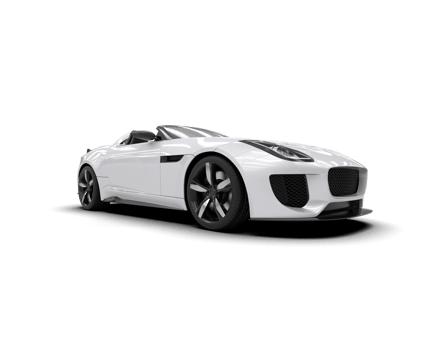 Realistic sport car isolated on background. 3d rendering - illustration png