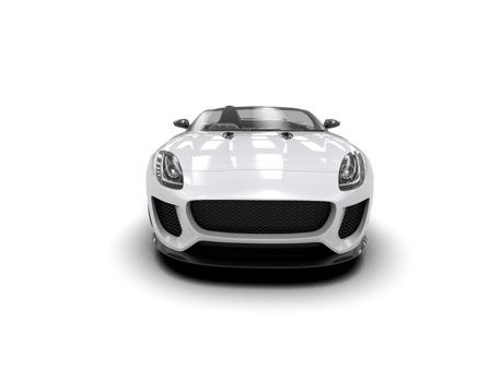 Realistic sport car isolated on background. 3d rendering - illustration png